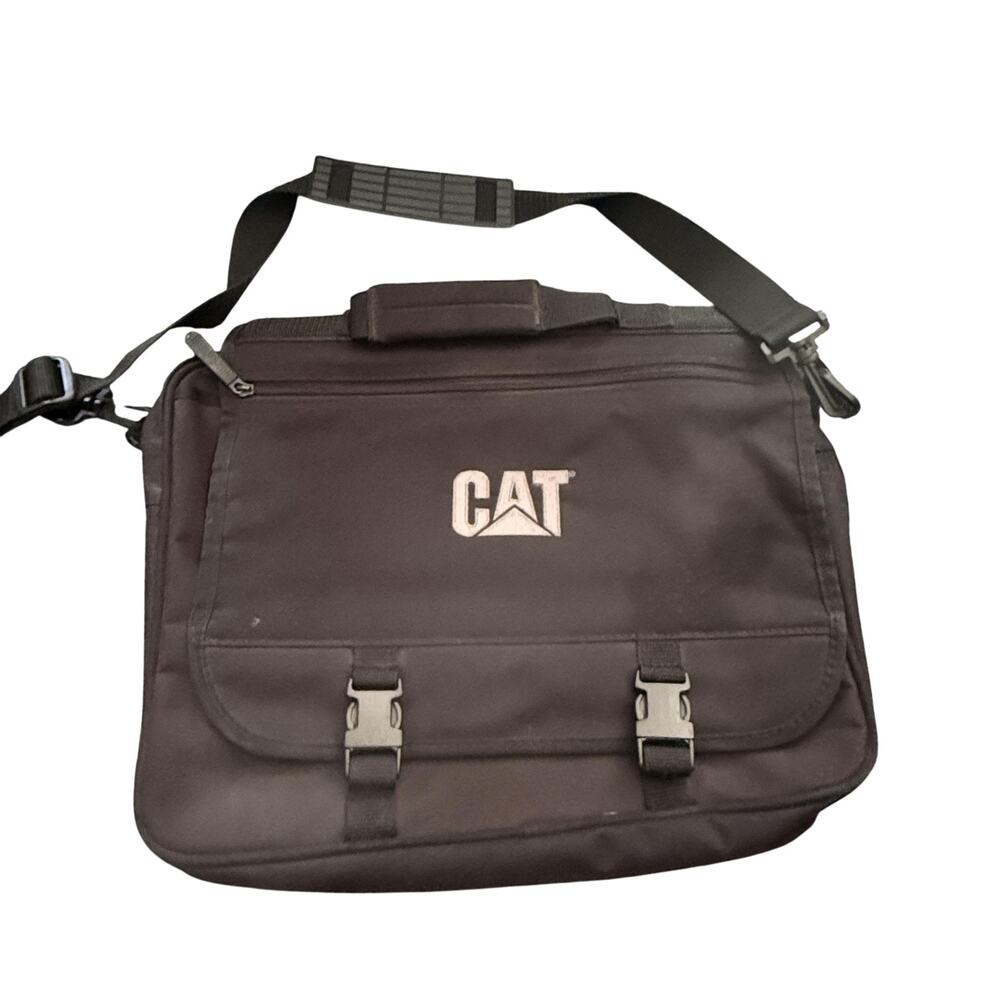 CAT Messenger Bag Work Briefcase Adjustable Strap Multiple Pockets 16x13 Inch La